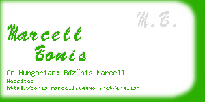 marcell bonis business card